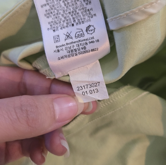 Brooks Brothers 346 Natalie Fit Light Green Pants Size 4 - Picture 9 of 10
